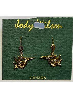 Jody Wilson Coast Salish First Nations Humming Birds Dangling Earrings